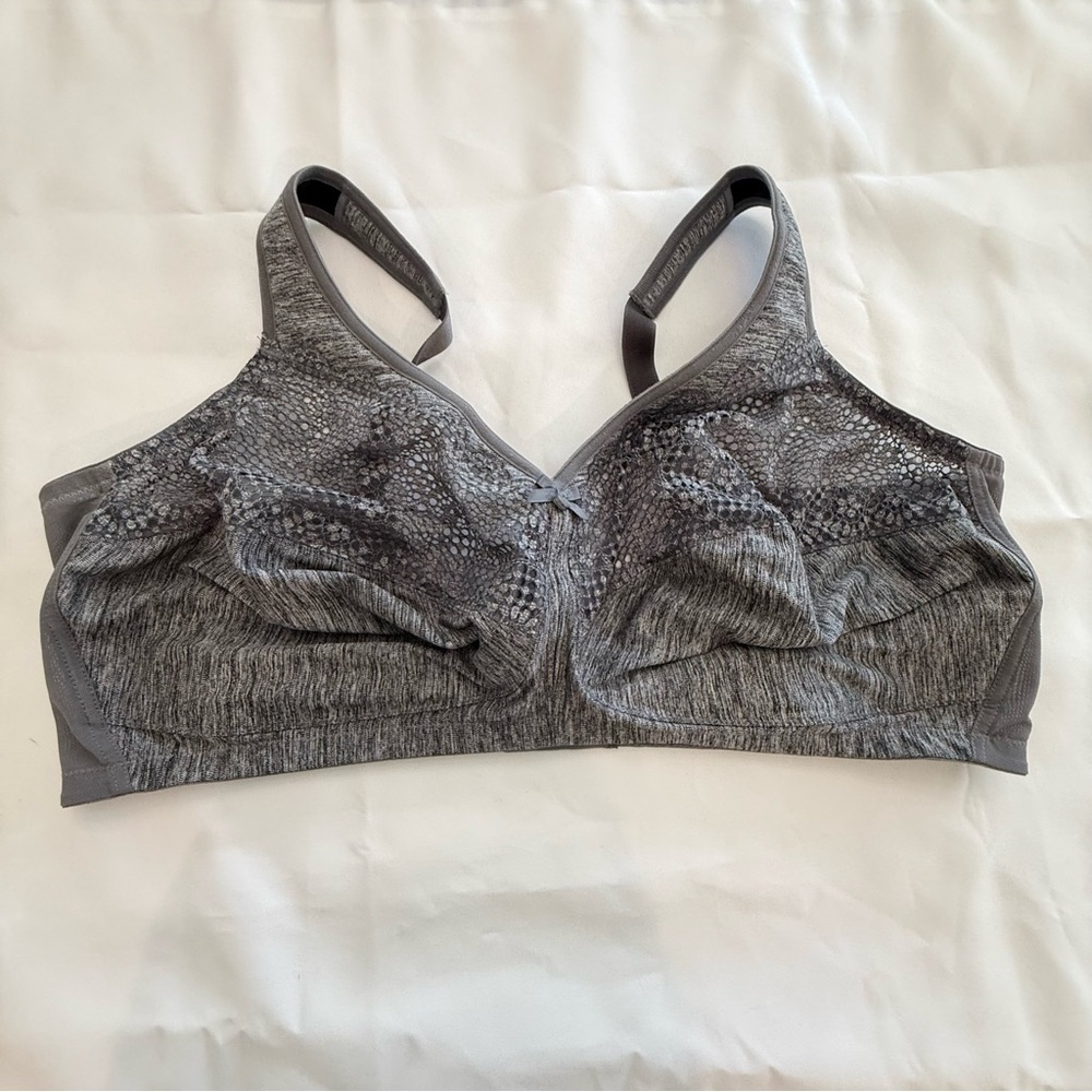 Glamorise Bra Magic Lift Moisture Control Size 48F Wireless